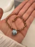 Pulsera Rolo Cielito Celeste 19 cm Acero Dorado - comprar online