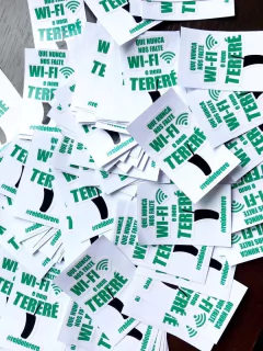Kit Adesivos 6 Und (que nunca nos falte Wi-Fi e nem Terere)
