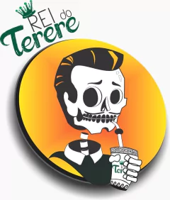 Kit Adesivos Caveirinha do Tereré pequenos 6 Und Frete Grátis