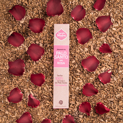 Sahumerio de Palo Santo con Rosa