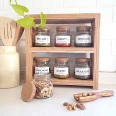 Estante especiero organizador de madera - Mina Deco & Home