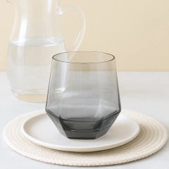 Vaso Hexagonal de vidrio - Pack x 6 - comprar online