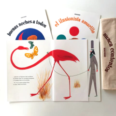 Pack #1 - Tres libros pop up + bolsa estampada