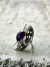 Anillo Shield vintage amatista - Shiló Joyas de Diseño