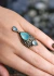 Anillo Gaia Metal Blanco agua calcedonia o amatista/granate - comprar online