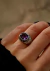 Anillo plata 925 con amatista facetada. Heeni