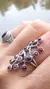 Anillo Baccara Granate - Shiló Joyas de Diseño
