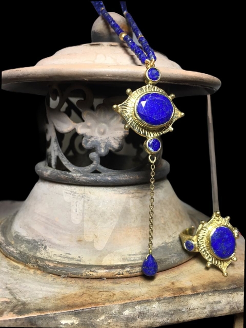 Set Elvira (noble protección) lapislazuli