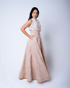 Saia longa godê jacquard - comprar online