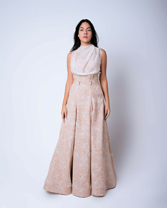 Saia longa godê jacquard - loja online