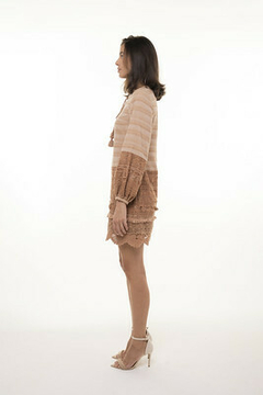 Vestido Em Tecido Listrado - comprar online