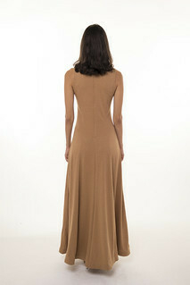 Wide Flared Dress in Cotton and Silk Knit on internet
