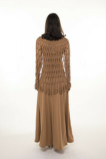 Manual Macramé Pelerine with Silk Bow - NCC Ecobrands
