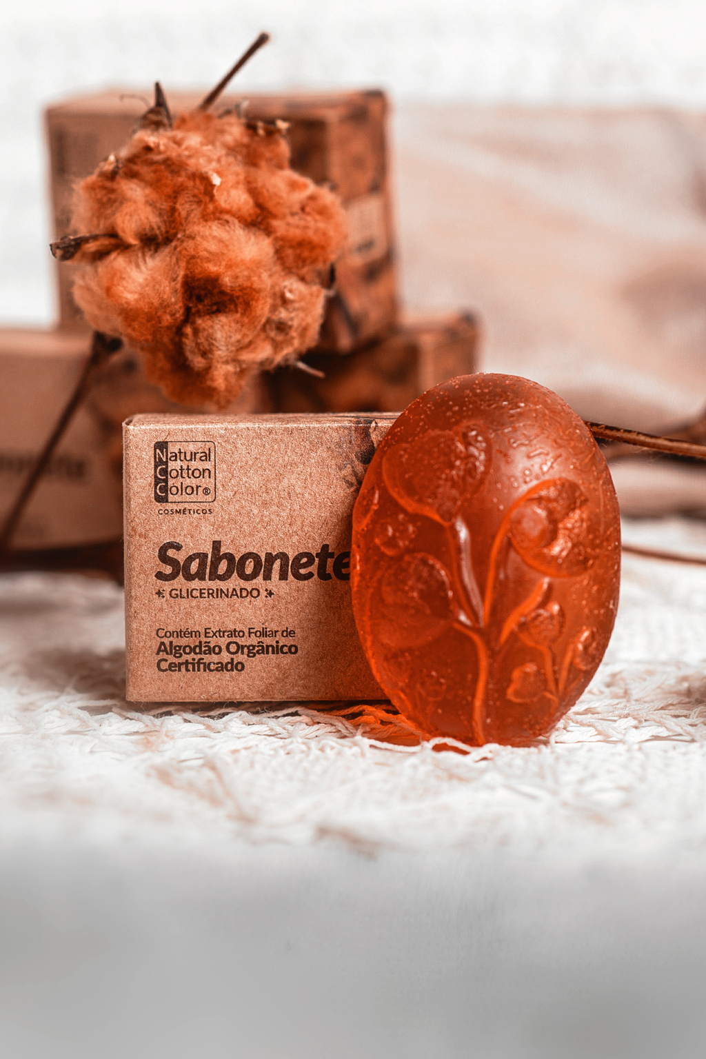 Sabonete Glicerinado Flor de Algodão