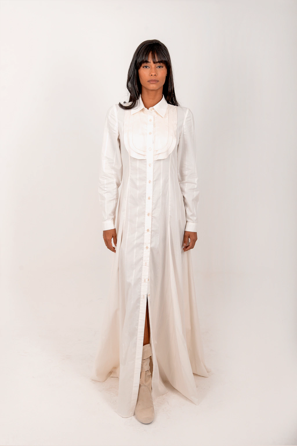 Over coat em tecido algodão orgânico