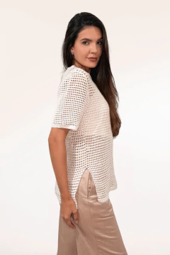 Blusa orgânica em Crochê - loja online