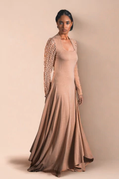 Imagem do Vestido manga longa renda Filé