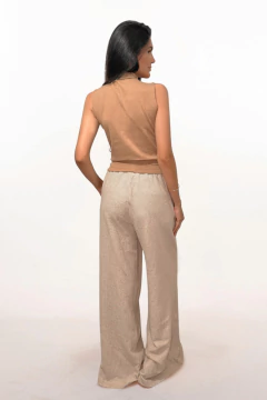 Trousers with artisanal fillet lace - NCC Ecobrands