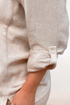Camisa de Linho em tear manual na internet