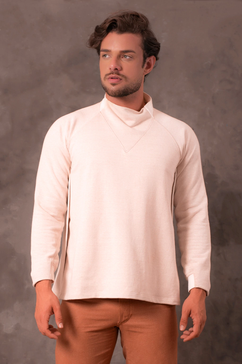 Blusa moletom abertura lateral