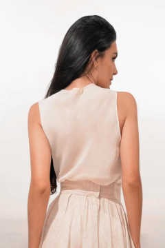 Blusa drapeada em seda - NCC Ecobrands