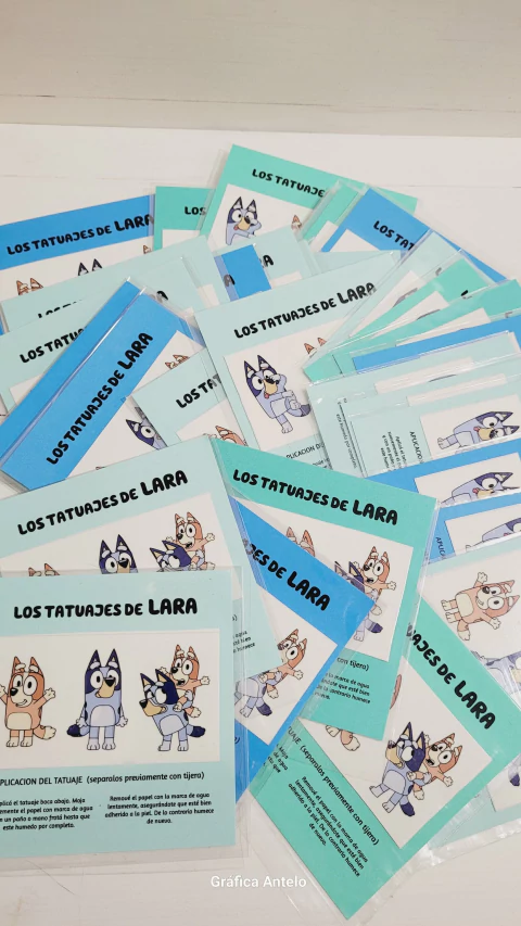 Tatuajes personalizados en planchita x 3