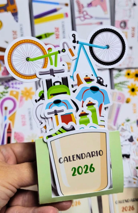 Calendario 2026 con formas . MINI
