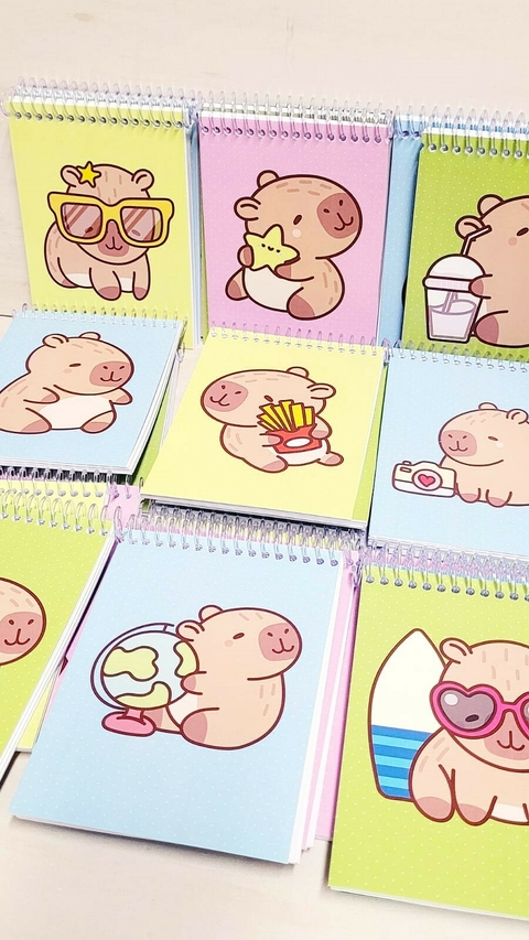 Libretas Espiraladas 14x10 Surtidas CAPIBARA - comprar online