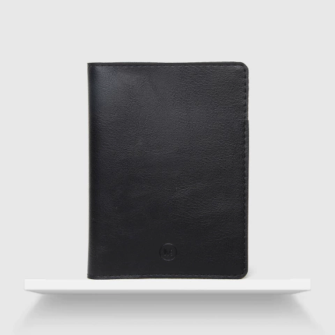 Portapasaporte Negro