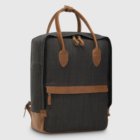 Image of Mochila Block Chelsy Lino Gris