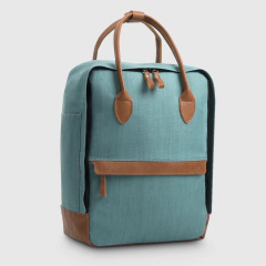 Image of Mochila Block Chelsy Lino Turquesa