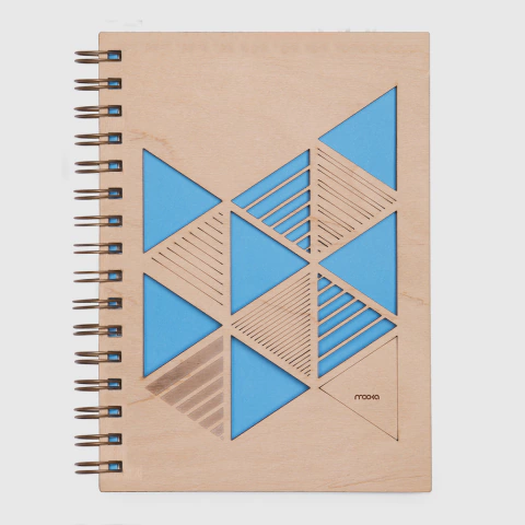 Cuaderno de Madera Triángulos A5 - buy online