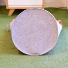 Contenedor Fieltro Gris Grande en internet