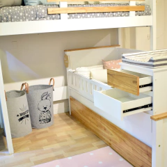 Cama Puente Potter Plus 1 plaza + Funcional Potter Plus (Esquinera) - CLARA STORE