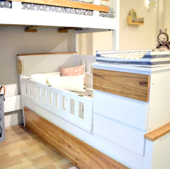 Cama Puente Potter Plus 1 plaza + Funcional Potter Plus (Esquinera) - CLARA STORE