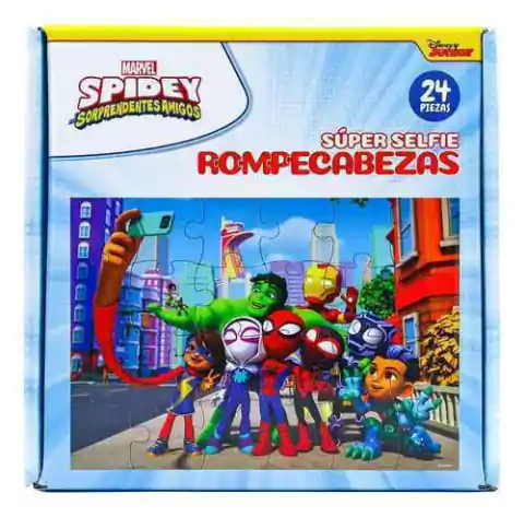 Rompecabezas De Disney Spidey Y Amigos Marvel 24 Piezas