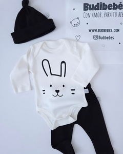 Bunny Negro | Ajuar 3 piezas - comprar online