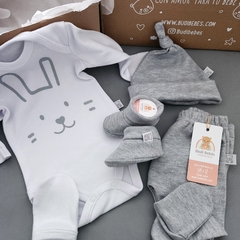 Ajuar Bunny Gris con Escarpines - comprar online