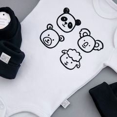 Amiguitos | ajuar 4 piezas negro - comprar online