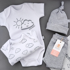 Sol y nubes| conjunto 4 piezas - comprar online