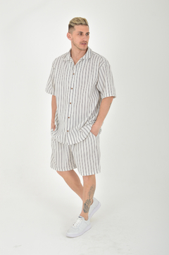 Conjunto lino Rayado - tienda online