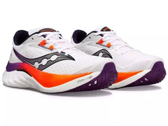 Saucony Endorphin Speed 4 Men's Shoes - White/ViziOrange