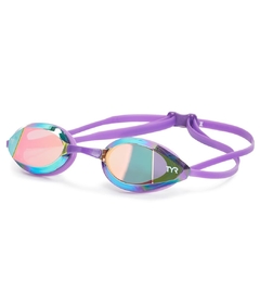 TYR EDGE-X RACING MIRRORED ADULT GOGGLES Simone Manuel purple