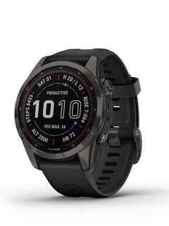 Garmin fenix 7S Sapphire Solar GPS Watch Black band