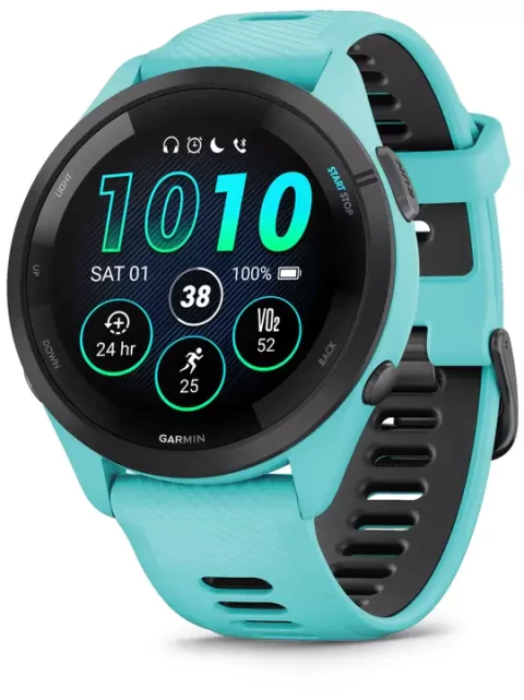 Garmin Forerunner 265 GPS Smartwatch aqua