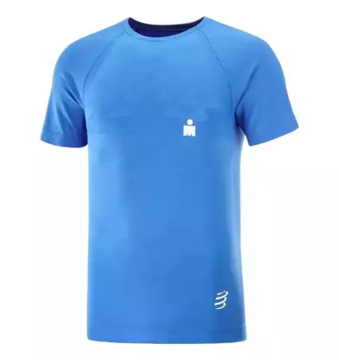 IRONMAN COMPRESSPORT MENS SHORT SLEEVE TRAINING TEE SS BLUE