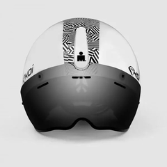 IRONMAN HELMET CHRONO EKOI VELOCE WHITE MIRROR - comprar online