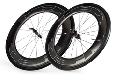 HED JET 9 BLACK RIM BRAKE TUBELESS WHEELSET