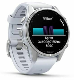 GARMIN FENIX 8 – 43 mm AMOLED Silver with Whitestone Silicone Band na internet