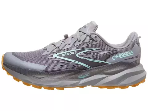 Brooks Cascadia 19 Men's Shoes - Alloy/Ebony/Orange - comprar online